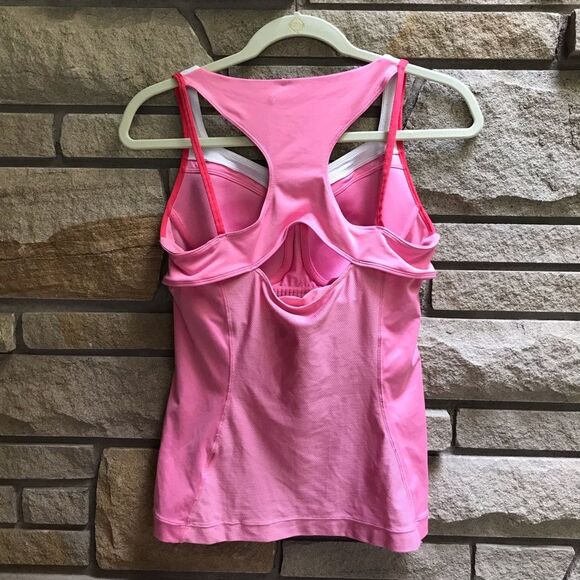 Nike dri-fit racerback tank top athletic pickleball golf pink medium - Picture 8 of 9